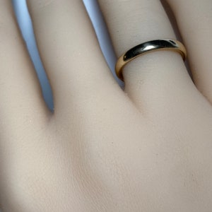 Antique JR Wood 2.7mm 14K Yellow Gold Band image 8