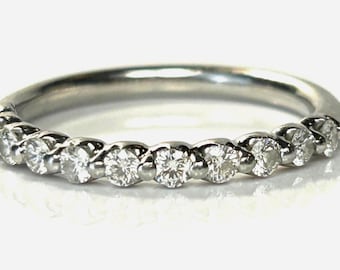 Vintage platina gruvslipade diamanter