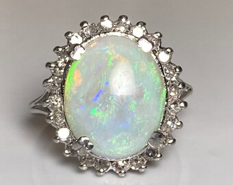 Opal Ring Vintage | Etsy