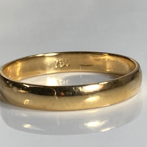 Vintage 18K Gold Band Size 6