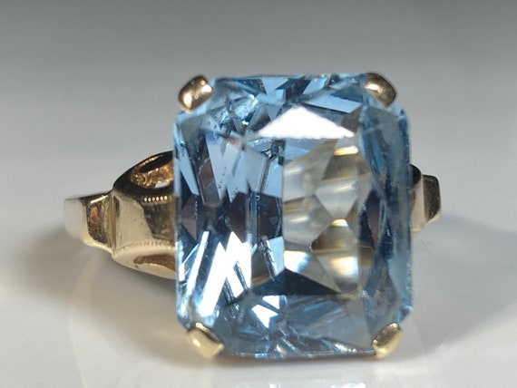 Blue cheap rock ring