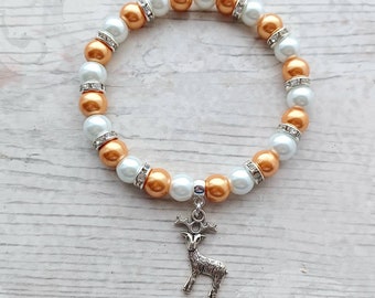 Deer Bracelet Women, Deer Bracelet, Reindeer Bracelet, Stag