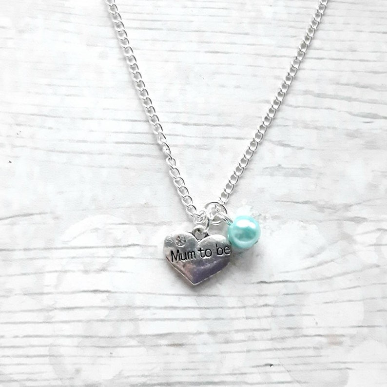 Mumtobe necklace baby shower favour new mummy jewellery Etsy