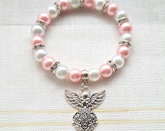 Engel Armband, Erinnerungsgeschenk, unser Schutzengel, Taufgeschenk, Fehlgeburt Baby Verlust Schmuck, Erinnerung Armband