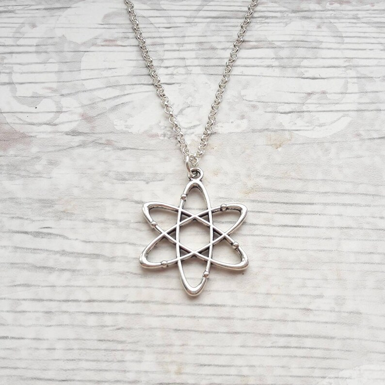 Atom Necklace Science Jewellery Chemistry Jewelry Geeky Etsy UK