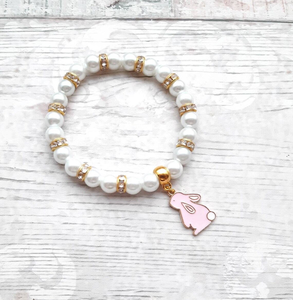 Rabbit Bracelet Easter Jewellery Bunny Bracelet Easter Etsy