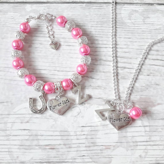 flower girl jewellery set