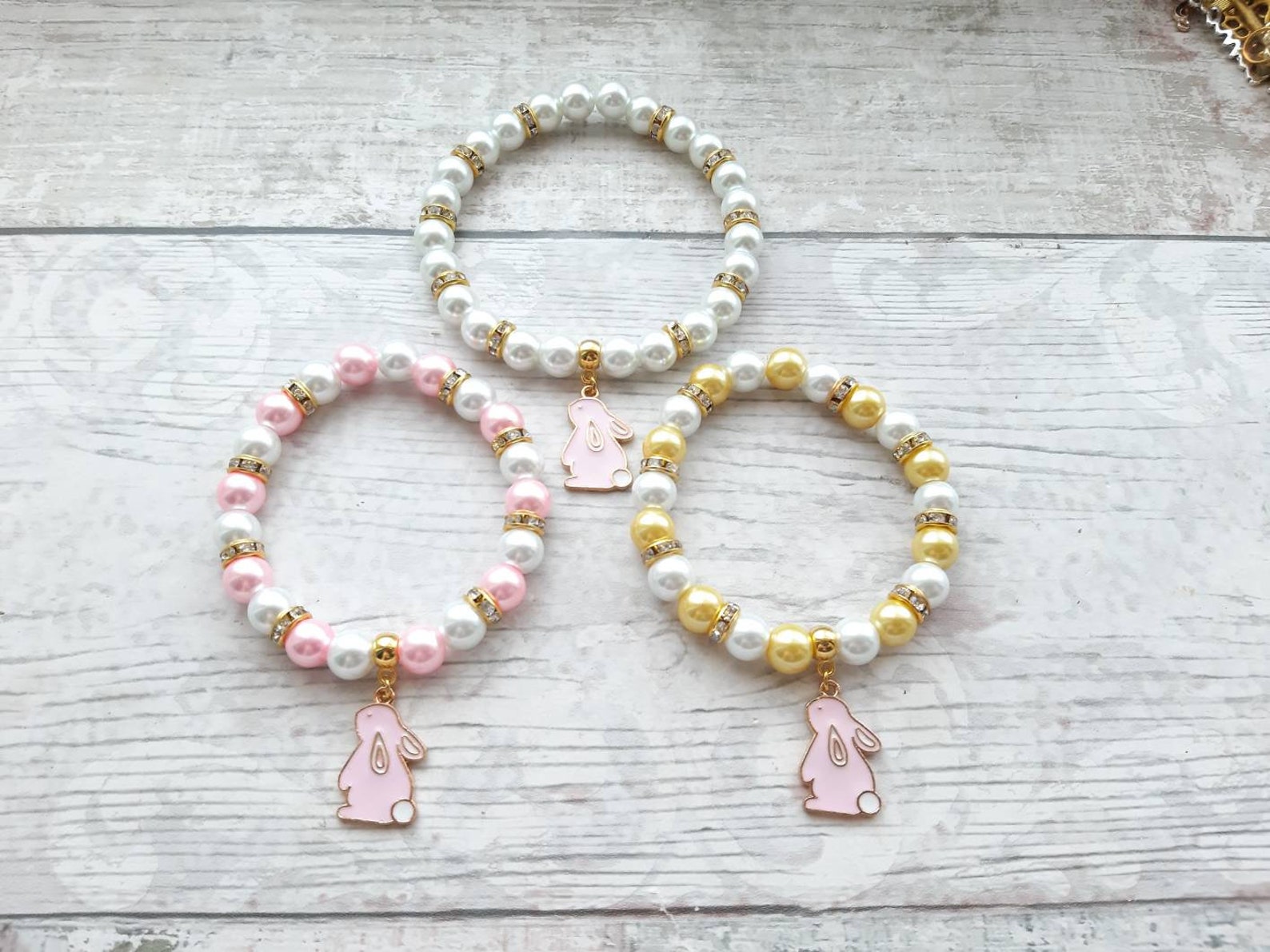 Rabbit Bracelet Easter Jewellery Bunny Bracelet Easter | Etsy