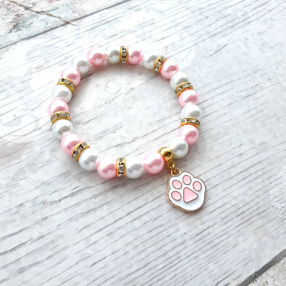 Paw Print In My Heart Charm Bracelet Silver Dog Cat Pet Loss Memorial Gift Paws