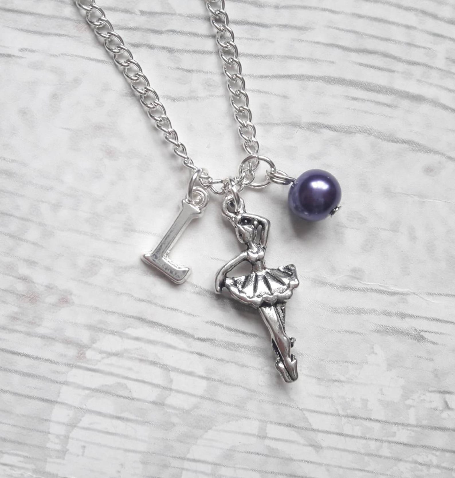 ballerina necklace, ballet dancer jewelry, dance necklace, personalised necklace, kids jewellery, gifts for girls, dancing prese