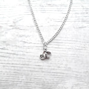 Affen Halskette, Zootier Schmuck, Initial Schmuck, Tier Halskette, niedlichen Schimpanse Geschenk, Schimpanse Liebhaber Geschenk, Affen Halskette