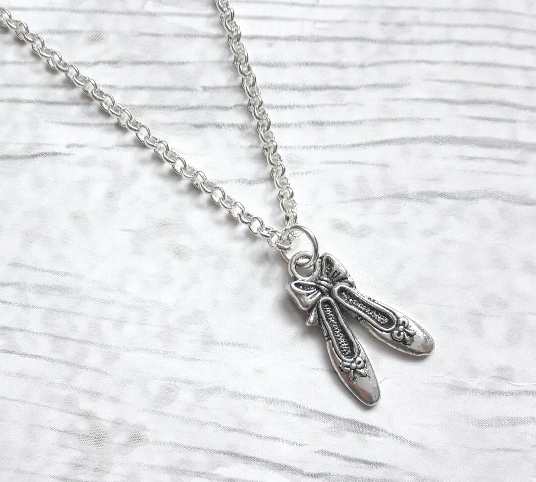 Ballet Shoe Necklace, Ballerina Jewellery, Ballet Slipper