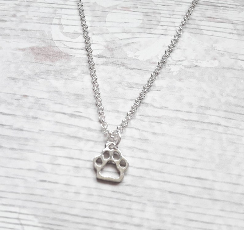 etsy paw print necklace