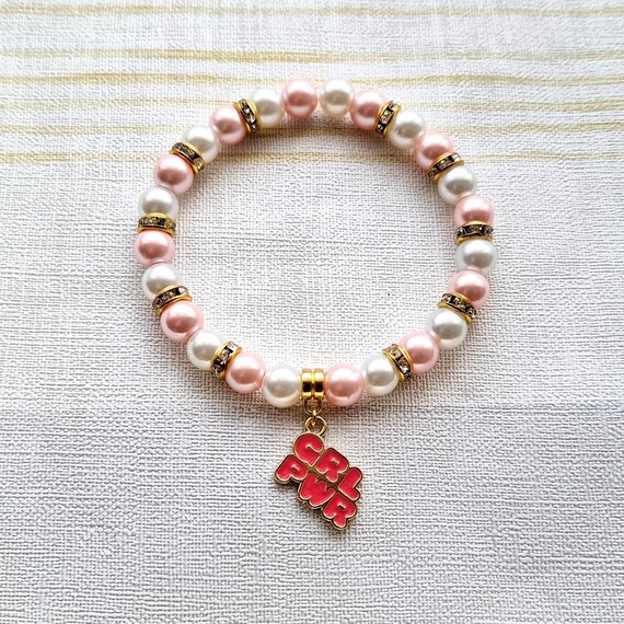 Grl Pwr Bracelet Girl Power Jewellery Girls Rule Gift Friendship Present Feminist Jewelry Birthday Gift for Her Etsy