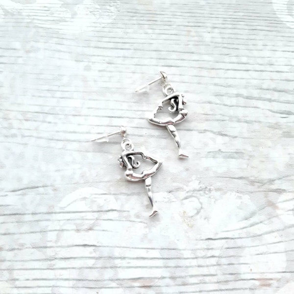 gymnastic earrings, gymnast jewellery, sports team jewelry, gifts for girls, children's present, gymnast earrings, graduation gift