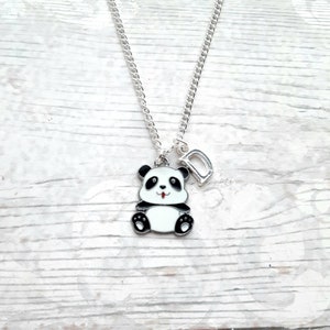 Panda Halskette, Personalisierter Schmuck, Personalisierter Schmuck, Tier Halskette, niedliches Bären Geschenk, Panda Liebhaber Geschenk, Muttertag