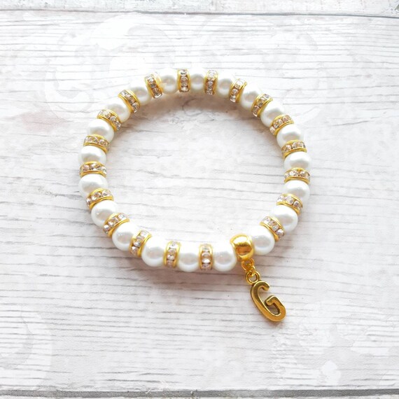 etsy letter bracelet