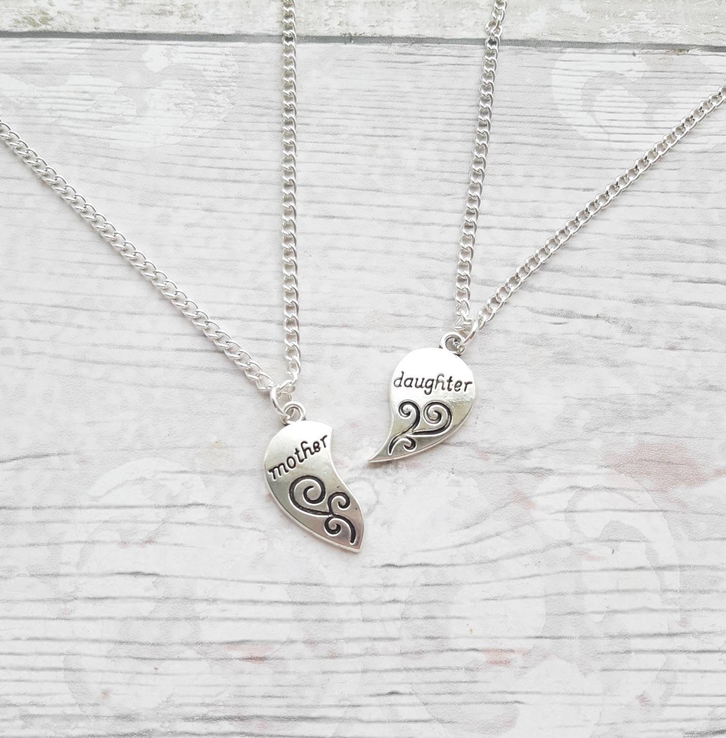 Mother and daughter necklace mum jewelry daughter present Etsy