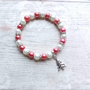 Christmas tree bracelet, festive Xmas jewellery, stocking filler, Christmas eve box stuffer