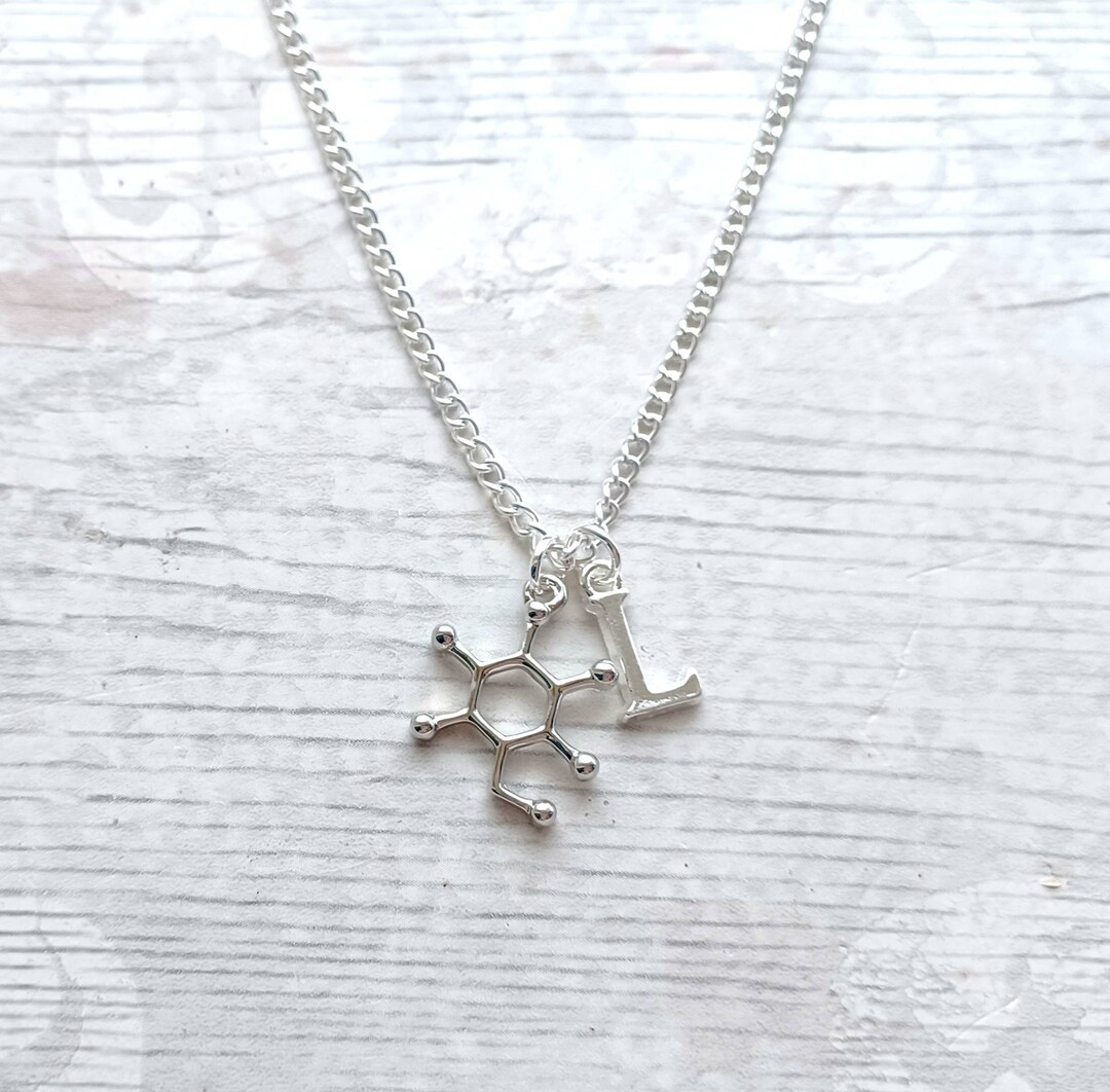 Glucose Molecule Necklace, Sugar Necklace, Type 1 Diabetes Awareness