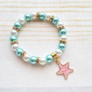 Starfish bracelet, ocean jewellery, nautical present, gift for diver, under the sea, animal lover, beach bracelet