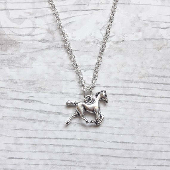Equestrian Jewellery Birthday Gift for Horse Lover Pony Pendant Necklace