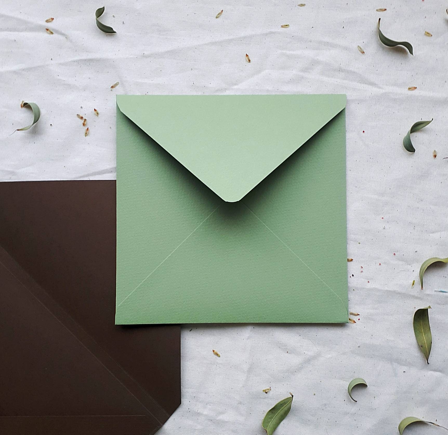 Green wedding envelopes / envelopes for A5 invitations / | Etsy