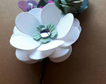 On, boutonniere, brooch, detail