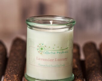 4oz Floral Collection ~ Recycled Glass Soy Candle