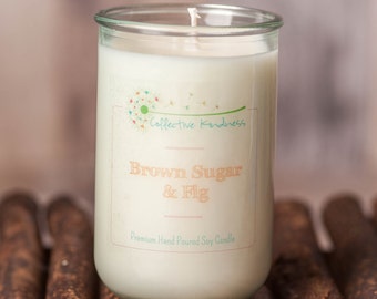 13oz Rich & Sweet Collection ~ Recycled Glass Soy Candle