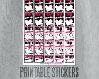 Writing Tracker Printable Stickers - Rock Your Writing