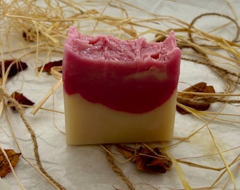 Handmade soap made with coconut oil