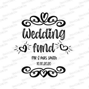Wedding Fund, SVG, PNG, JPG