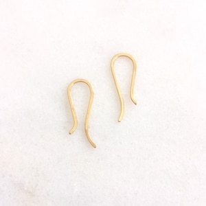 14k gold open hoops, real gold huggie, solid gold threaders, yellow gold hoops, 14 k gold, gift for her, 14kt gold, 14 kt gold, modern gold
