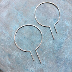 Unique Hoops, Modern Earrings, Art Deco Earrings, Geometric Hoop ...