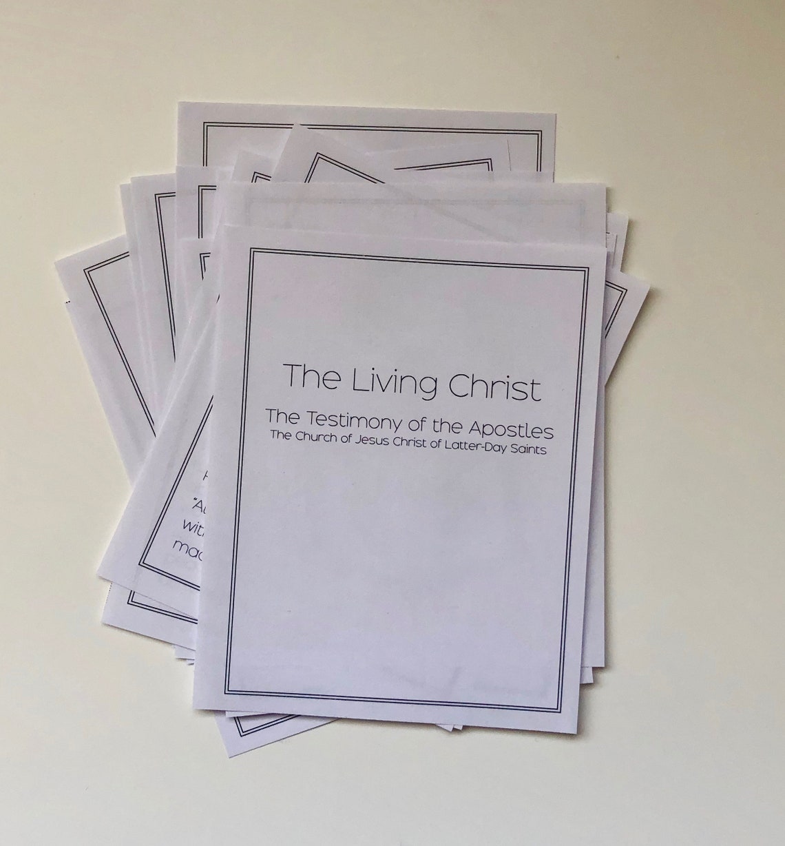 The Living Christ Memorization Cards Church of Jesus Christ | Etsy