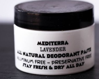 All Natural Deodorant paste, Lavender