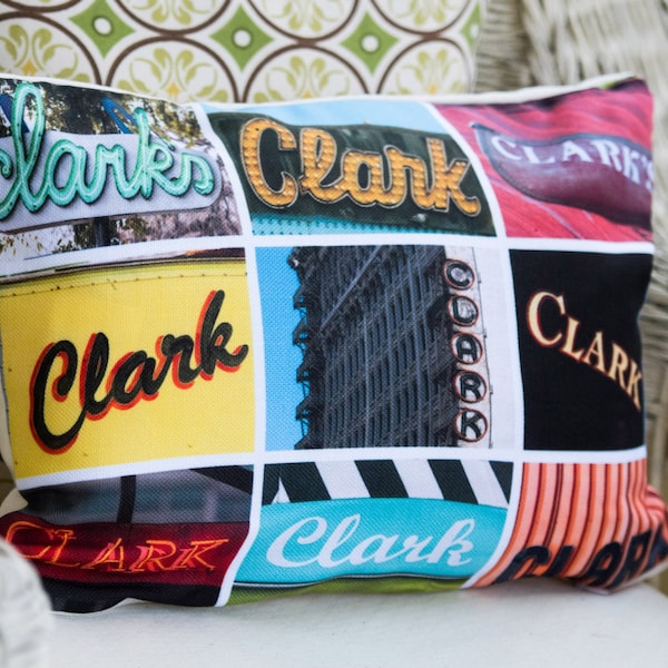 Personalized Pillows featuring names in sign photos; Custom couch cushions; Colorful throw pillows; Photo pillows; Best pillows; Cute pillow