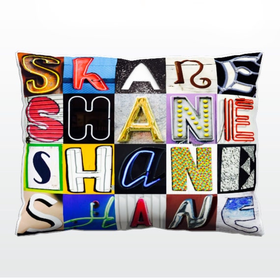Personalized Pillows With Names, Letter Pillow