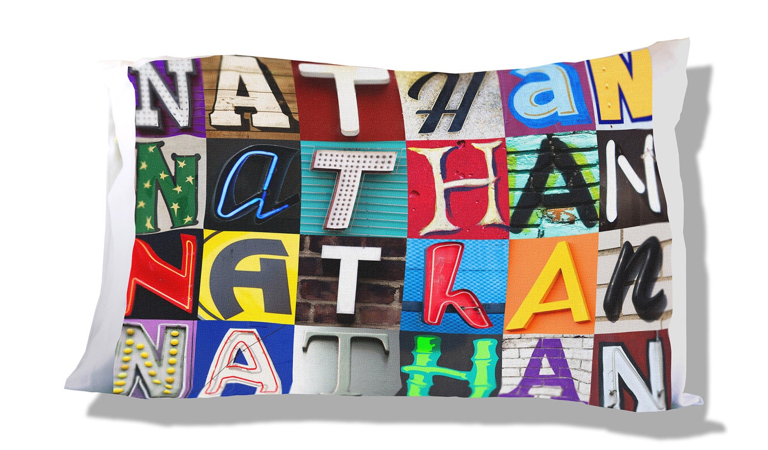 Personalized Pillow Case Featuring NATHAN in Sign Letters - Etsy Singapore Personalized Pillow Case Featuring NATHAN in Sign Letters - Etsy Singapore
