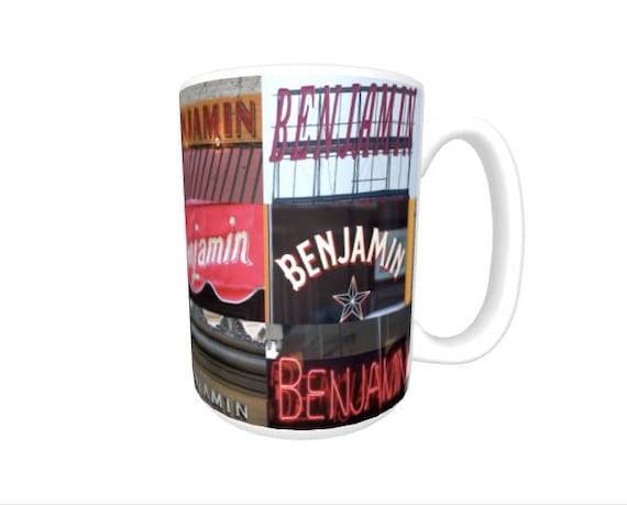 Details about   BENJAMIN Coffee Mug Cup featuring the name in actual sign photos 