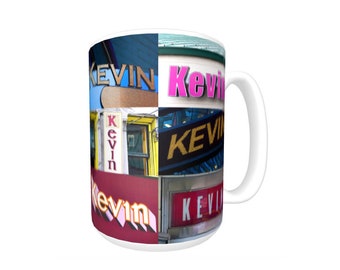 Personalized Kevin Coffee Mug – Ceramic With Name In Sign Language Photos