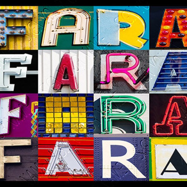 Typography Alphabet - Etsy