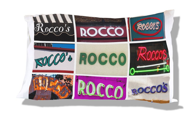 Personalized Pillow Case featuring ROCCO in sign photos; Custom pillowcases; Teen bedroom decor; Cool pillowcase; Bedding