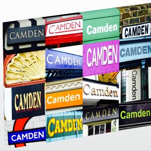 Personalized Photo Canvas featuring the name CAMDEN in photos of signs; Wall art; Wall decor; Home decor; Housewarming gift