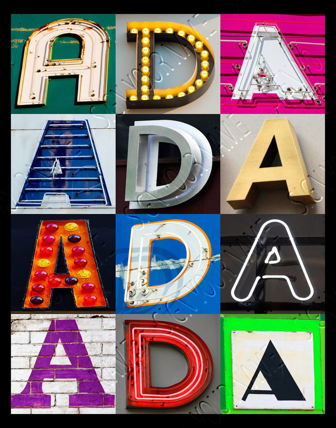 Personalized Poster Featuring ADA Showcased in Photos of Sign Etsy