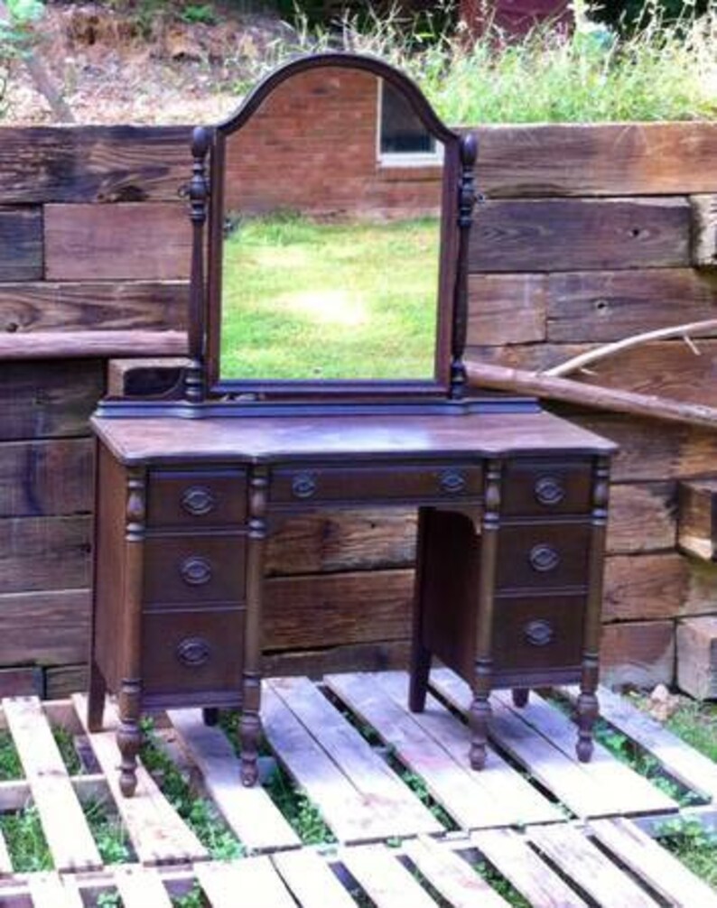 Refinished Antique Vanity SOLD Example of our work Etsy