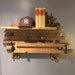 Abstract Pallet/reclaimed Wood Coat Rack With Shelf - Etsy