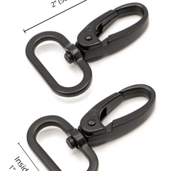 byAnnie Black Metal Swivel Hook 1"