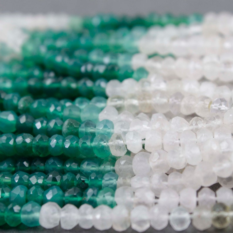 Mix Stone Roundles Beads 4mm-5mm 13 Inches RB288 Bulk Lot 23 Strands Excellent Quality Multi Stone Faceted Rondelles